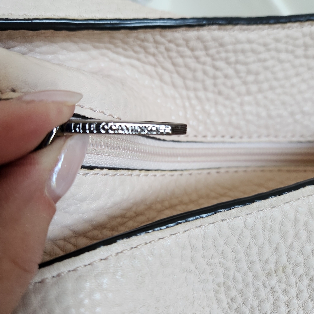 Rebecca Minkoff Unlined Whipstitch Leather Hobo Bag, Soft Blush - Picture 12 of 16